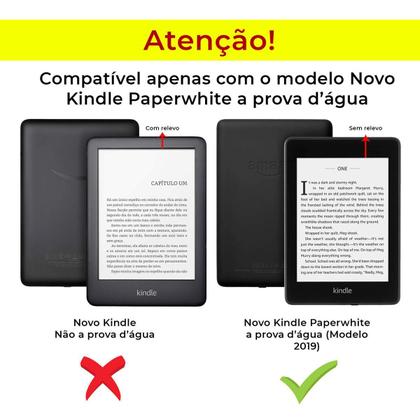 Imagem de Capa Kindle Paperwhite WB Auto Hibernação Sensor Magnético Silicone Flexível Origami