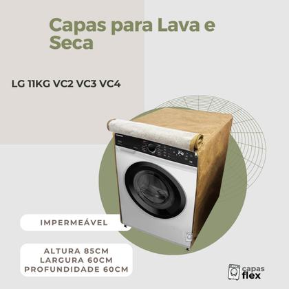 Imagem de Capa lava e seca lg 11kg vc2 vc3 vc4 impermeável flex