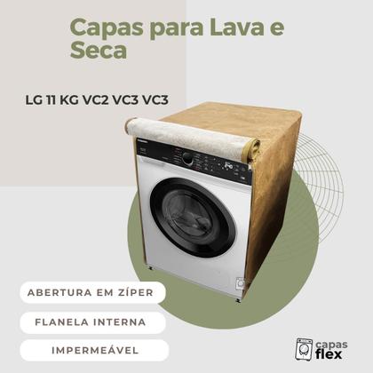 Imagem de Capa lava e seca lg 11kg vc2 vc3 vc4 impermeável flex