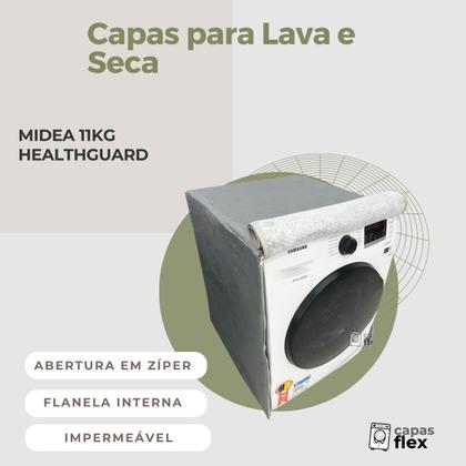 Imagem de Capa lava e seca midea 11kg healthguard impermeável flex