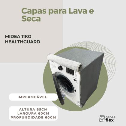 Imagem de Capa lava e seca midea 11kg healthguard impermeável flex