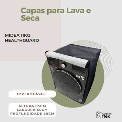 Imagem de Capa lava e seca midea 11kg healthguard impermeável flex