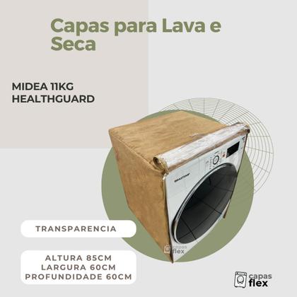 Imagem de Capa lava e seca midea 11kg healthguard transparente flex