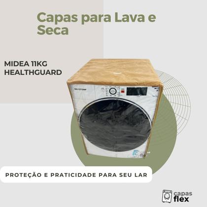 Imagem de Capa lava e seca midea 11kg healthguard transparente flex