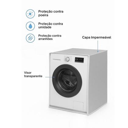 Imagem de Capa Lava E Seca Samsung 11kg Abertura Ziper C/ Transparente
