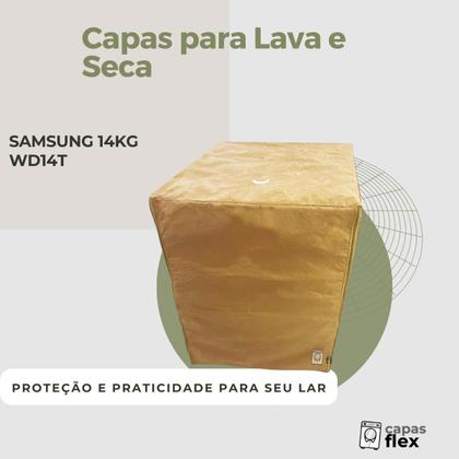 Imagem de Capa lava e seca samsung 14kg wd14t impermeável flex