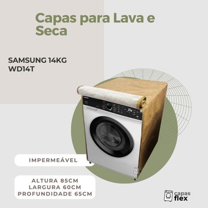 Imagem de Capa lava e seca samsung 14kg wd14t impermeável flex