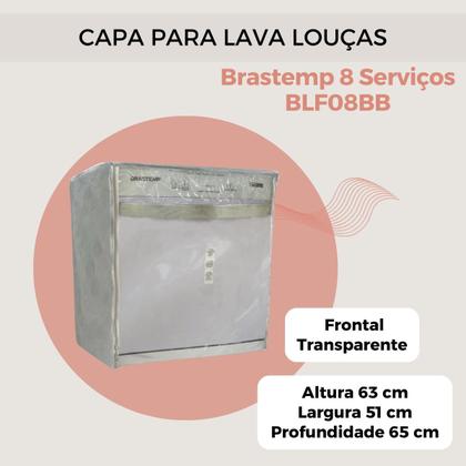 Imagem de Capa lava louças brastemp 8 serv. bfl08bb transparente flex