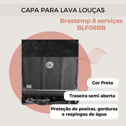 Imagem de Capa lava louças brastemp 8 serv. bfl08bb transparente flex
