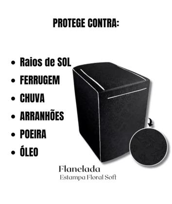 Imagem de Capa Lavadora Flanelada Antimofo e Impermeável Premium