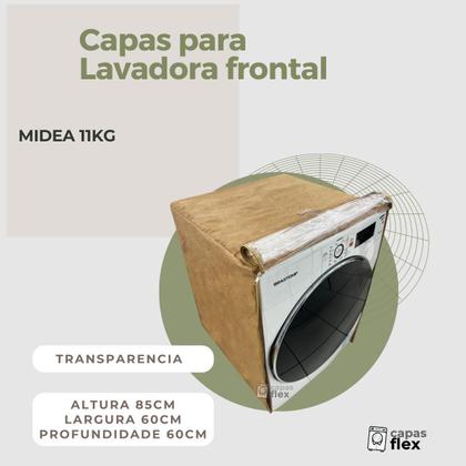 Imagem de Capa lavadora frontal midea 11kg transparente flex
