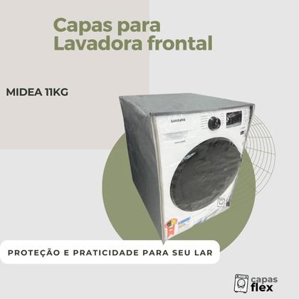 Imagem de Capa lavadora frontal midea 11kg transparente flex