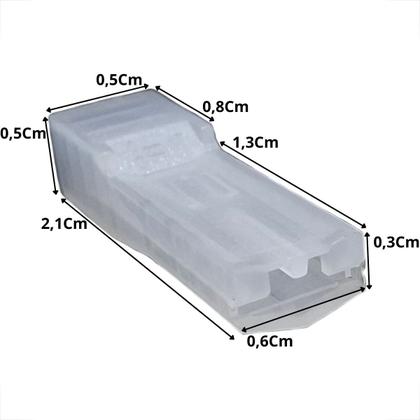 Imagem de Capa luva isolante para terminal femea 2,8 mm encaixe com trava espada kit com 100 unidades