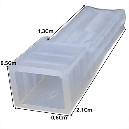 Imagem de Capa luva isolante para terminal femea 2,8 mm encaixe com trava espada kit com 100 unidades