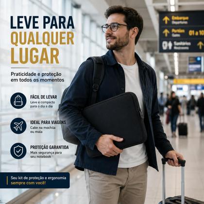 Imagem de Capa Luva para Notebook 15.6 Polegadas Suporte para Notebook Lenovo Vaio Avell Dell Positivo Modelo Universal para Todas as Marcas e Modelos