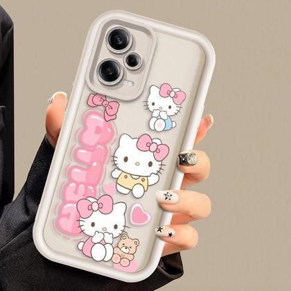 Imagem de Capa Macia Kitty para Xiaomi Redmi Note 12/11/10/9/8/7/K50