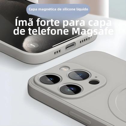 Imagem de Capa Magnética com Carregamento Wireless para iPhone 16/15/14/13/12/11 - Pro, Max e Mini