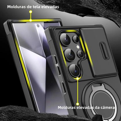 Imagem de Capa Magnética com Cordão para Samsung Galaxy S25/S24/S23/S22/S21 - Ultra Resistente