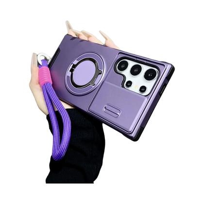 Imagem de Capa Magnética com Cordão para Samsung Galaxy S25/S24/S23/S22/S21 - Ultra Resistente