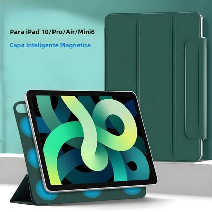 Imagem de Capa Magnética Inteligente para iPad Air 5, Pro 11", 12.9" e Mini 6 (10ª Geração) - Compatível com Huawei