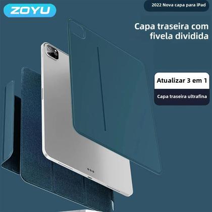 Imagem de Capa Magnética Inteligente Zoyu para iPad Pro/Air/Mini - 10,9" - Anti-Dobra com Fivela