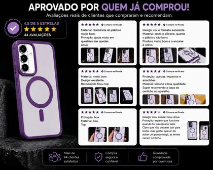 Imagem de Capa Magnética Lumme Para Samsung Galaxy S26 com Suporte 150º e Lentes de Proteção para Câmeras