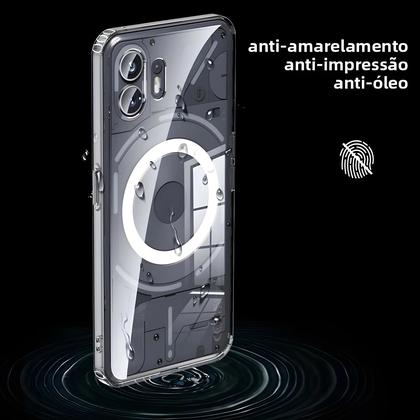Imagem de Capa Magnética Para Carregamento Sem Fio Magsafe Para Nothing Phone 3 2 1 2 plus 3a Pro, Capa