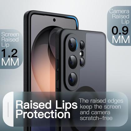 Imagem de Capa Magnética para Samsung Galaxy S26 Ultra, Compatível com MagSafee, Proteção Total da Lente da Câmera, Case de Celular