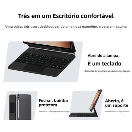 Imagem de Capa Magnética Para Teclado Inteligente Samsung Galaxy Tab S10 plus S9 S9+ S9 FE plus HUWEI Magic
