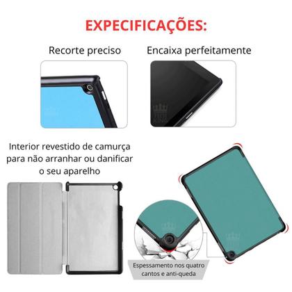 Imagem de Capa Magnetica Premium Para Tablet Amazon Fire Hd10 + Vidro