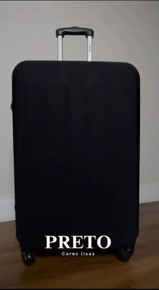 Imagem de Capa Mala Bagagem Viagem Ziper Média 23kg Elastano Sortida