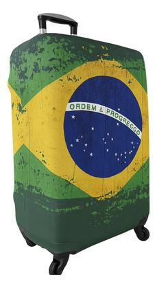 Imagem de Capa Mala Viagem Protetora Suplex Resistente Brasil Bagagem