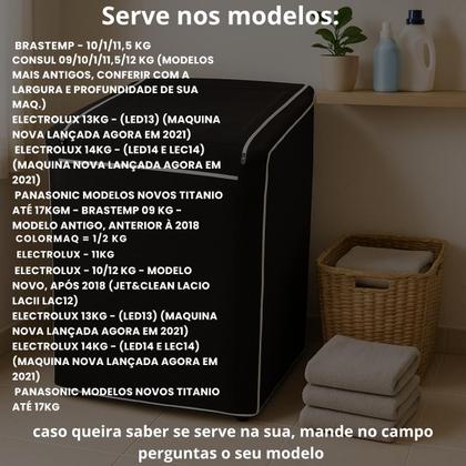 Imagem de Capa Maquina De Lavar Brastemp Consul Eletrolux 10kg 11kg 12kg
