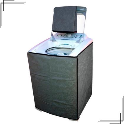 Imagem de Capa Máquina Lavar Roupa Flanelada Impermeável Electrolux Brastemp Consul Colormaq 8Kg 9Kg 10Kg 11Kg 12Kg 13Kg 14Kg 15Kg