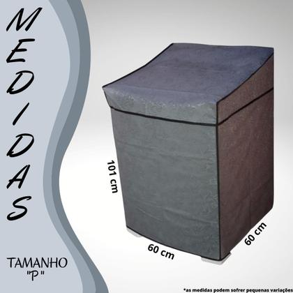 Imagem de Capa Máquina Lavar Roupa Flanelada Impermeável Electrolux Brastemp Consul Colormaq 8Kg 9Kg 10Kg 11Kg 12Kg 13Kg 14Kg 15Kg