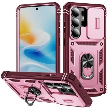 Imagem de Capa Militar Antichoque Com Suporte E Proteção De Lente Para Samsung Galaxy S26 Ultra S23 S25 plus