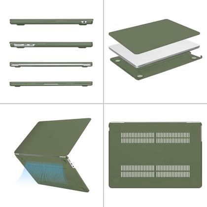 Imagem de Capa MOSISO compatível com MacBook Air de 13,6 polegadas verde militar