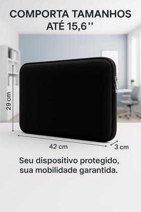 Imagem de Capa Neoprene Notebook e Tablet até 15,6 Polegadas Flexível, Macio, Resistente a Respingo, Poeira e Arranhõe
