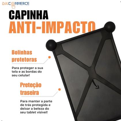 Imagem de Capa P/ Tablet Positivo Vision Tab 10 + Película + Suporte de Mesa