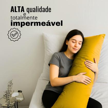 Imagem de Capa p/ Travesseiro de Corpo Impermeável 50x140cm Com Zíper Coloridas