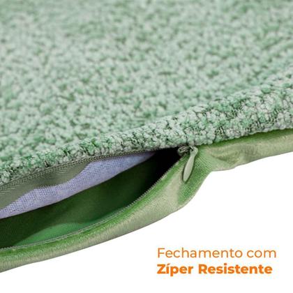 Imagem de Capa para Almofada 43x43cm de Microfibra Linho em Relevo - Rio Home