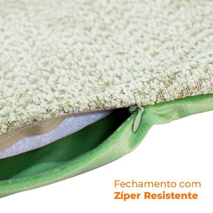 Imagem de Capa para Almofada 43x43cm de Microfibra Linho em Relevo - Rio Home