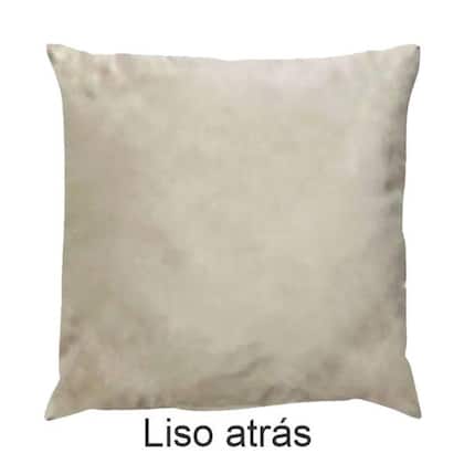 Imagem de Capa para Almofada Drapeada em Veludo Quadrada Bege