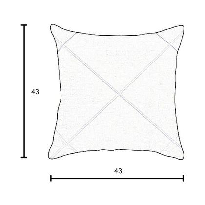 Imagem de Capa para Almofada Drapeada em Veludo Quadrada Tiffany