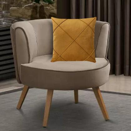 Imagem de Capa para Almofada Drapeada em Veludo Quadrada Várias Cores