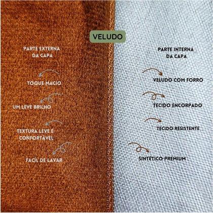 Imagem de Capa para Almofada Drapeada em Veludo Quadrada Várias Cores