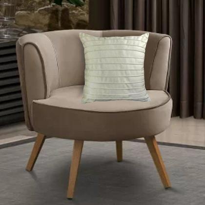 Imagem de Capa para Almofada Drapeada Line em Veludo Quadrada 50x50 Várias Cores