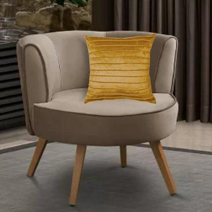 Imagem de Capa para Almofada Drapeada Line em Veludo Quadrada 50x50 Várias Cores