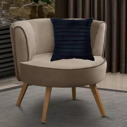 Imagem de Capa para Almofada Drapeada Line em Veludo Quadrada 50x50 Várias Cores