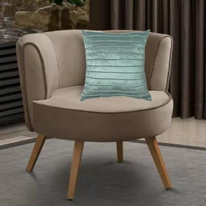 Imagem de Capa para Almofada Drapeada Line em Veludo Quadrada 50x50 Várias Cores